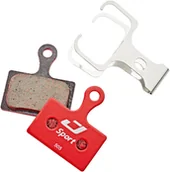 Hamulce rowerowe - Jagwire Sport Semi-Metallic okładziny hamulcowe do Shimano Metrea/Rever Flatmount MCX 1/MCX 2, red 2021 Klocki do hamulców tarczowych 18017445 - miniaturka - grafika 1