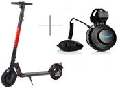 Hulajnogi elektryczne - S666 Frugal e-hulajnoga Dynamic czarny + dzwonek elektryczny za 1 złotych prędkość do 25 km/h zasięg do 18 km silnik 36V250W) - miniaturka - grafika 1