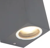 Lampy ogrodowe - QAZQA Zestaw 2 x nowoczesny kinkiet antracyt IP44 - Baleno II - miniaturka - grafika 1