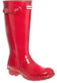 Akcesoria turystyczne - Hunter oryginalnych Junior Military Czerwony Gloss kalosze-UK 3 JFT6000RGL-625 - miniaturka - grafika 1