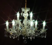 Lampy sufitowe - Elita bohemia Żyrandol kryształowy 9-ramienny - Bohemia L 163/9/42 - miniaturka - grafika 1