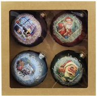 Bombki - Bombki szklane kolekcja postaci 10cm 4szt - miniaturka - grafika 1