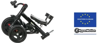 HyperMotion Rowerek trójkołowy Tobi Velar + folia przeciwdeszczowa - różowy TOBI VELAR PINK - Rowerki trójkołowe - miniaturka - grafika 4