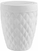 Kosze na śmieci - Addis , rattanowe tworzywo sztuczne, plastik, biały, Swing Bin - miniaturka - grafika 1