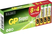 Ładowarki i akumulatory - GP Bateria Super AAA R03 12szt 03024AB8+4 - miniaturka - grafika 1