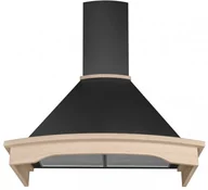 Okapy kuchenne - Toflesz Rustical Rodeo 90 Czarny Mat - miniaturka - grafika 1