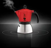 Zaparzacze i kawiarki - Bialetti Kawiarka Moka Induction 6 TZ Czerwony - miniaturka - grafika 1