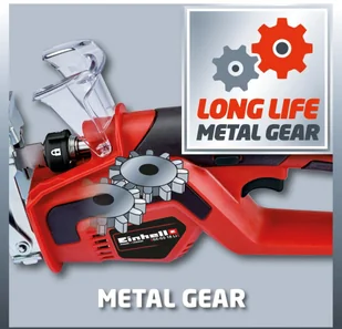 Einhell GE-GS 18 Li Solo kolor czerwony czarny bez akumulatora i ładowarki (3408220) - Pozostałe narzędzia ogrodowe - miniaturka - grafika 6