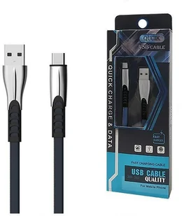 SENBONO SOMOSTEL KABEL USB TYP-C 2.4A NIEBIESKI 2400MAH QUICK CHARGER QC 3.0 1M POWERLINE METALOWE WTYKI BW02 BW02 TYP-C NIEBIESKI - Kable USB - miniaturka - grafika 2