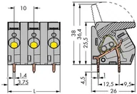 Kostki, złączki, wtyczki - Wago Zacisk sprężynowy 6.00 mm Ilość PIN 4 2706-204 Kolor szary 30 szt 2706-204 - miniaturka - grafika 1