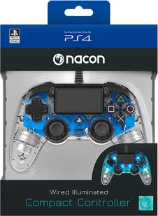 Nacon PS4 Compact Controller Niebieski Świecący - Akcesoria do Playstation - miniaturka - grafika 7