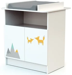 AT4 komoda z przewijakiem WEBABY szary lis - Przewijaki - miniaturka - grafika 2