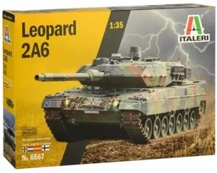 Italeri Model plastikowy Czołg Leopard 2A6 - Zabawki militarne - miniaturka - grafika 2