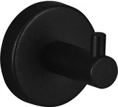 Wieszaki łazienkowe - Merida Wieszak łazienkowy pojedynczy STELLA Black Line mosiądz czarny - miniaturka - grafika 1