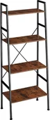 Regały - tectake Regał drabinkowy Liverpool - industrialny ciemny 404148 - miniaturka - grafika 1