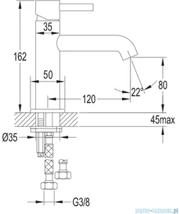 Omnires Y Y1210NZŁ - Baterie umywalkowe - miniaturka - grafika 4
