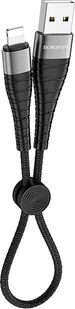 Borofone Kabel BX32 Munificent 8-pin czarny 5A 0,2 - Uchwyty samochodowe do telefonów - miniaturka - grafika 3