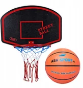Koszykówka - Tablica tarcza do Koszykówki Kosza Obręcz + Piłka - miniaturka - grafika 1