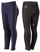 Spodnie sportowe damskie - PFIFF PFIFF 102846 'Larissa' damskie dziecięce legginsy jeździeckie z uchwytem na kolana, rozmiar 104, czarne PF 102846-60-104 SCHWARZ - miniaturka - grafika 1