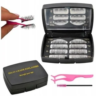 MAXY C.O. Rzęsy magnetyczne 2 zestawy + lusterko + pęseta 5902802910769 - Pozostałe akcesoria kosmetyczne - miniaturka - grafika 2