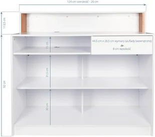 ACTIVESHOP GABBIANO RECEPCJA PEARL BIAŁA - Lady recepcyjne - miniaturka - grafika 5