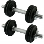 Hantle i ciężarki - Zestaw Hantli Żeliwnych Regulowanych 2x 7 kg Hms - miniaturka - grafika 1