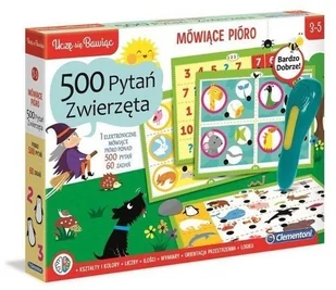 Clementoni Mówiące pióro 500 pytań Zwierzęta 50649 - Zabawki interaktywne dla dzieci - miniaturka - grafika 2
