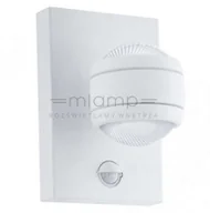 Lampy ogrodowe - Eglo Kinkiet LAMPA elewacyjna SESIMBA 1 96022 zewnętrzna OPRAWA ścienna LED 7,4W z czujnikiem ruchu do ogrodu outdoor IP44 biała 96022 - miniaturka - grafika 1