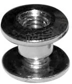 Artykuły kaletnicze - PielegnacjaObuwia Nity skręcane Śrubka 2mm Srebrny 10szt 096044/w - miniaturka - grafika 1