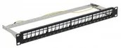 Panele krosownicze - ABCVISION PATCH PANEL KEYSTONE PP-24/FX/C RACK 19 1U PP-24/FX/C - miniaturka - grafika 1