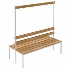 Malow Ławka podwójna ŁSZ 2A z wieszakami na ubrania 1,5 m ŁSZ 2a - Meble do szkół i przedszkoli - miniaturka - grafika 2