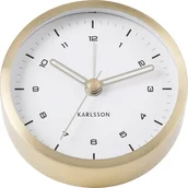 Zegary - Karlsson Budzik Tinge II biało-złoty KA5844GD - miniaturka - grafika 1