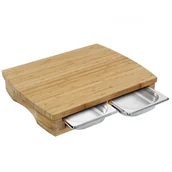 Deski do krojenia - Zassenhaus Two 46 X 35 Deska Do Krojenia Bambusowa Z Szufladami - miniaturka - grafika 1