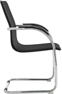 Fotel biurowy, krzesło biurowe vidaXL Krzesło biurowe, wspornikowe, czarne, sztuczna skóra - Fotele i krzesła biurowe - miniaturka - grafika 21