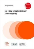 Pomoce naukowe - IPN Rok 1920 w literaturze polskiej. - Maciej Urbanowski - miniaturka - grafika 1