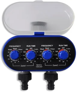 vidaXL vidaXL Elektroniczny automatyczny system nawadniania czasowego z 2 wylotami - Węże ogrodowe i zraszacze - miniaturka - grafika 5