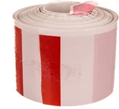 Pachołki i taśmy ostrzegawcze - MARMAT Folia ostrzegawcza biało-czerwona Niebezpieczne miejsca 68127 100m - miniaturka - grafika 1