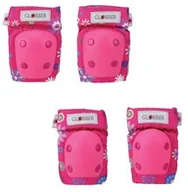 Ochraniacze - Smj Globber Ochraniacze na łokcie i kolana Globber 529-003 Flowers Pink SMJ_11046 - miniaturka - grafika 1