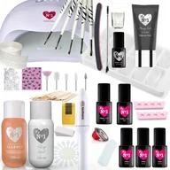 Zestawy do manicure i pedicure - Zestaw do Hybryd Lampa 54W Flexy Gel Frezarka XXXL - miniaturka - grafika 1