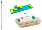 Miotły, szufle, mopy - TTS Zestaw 40 CM Kij + Stelaż Speedy + Mop - miniaturka - grafika 1