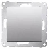 Wyłączniki światła i elektryczne - Kontakt Kontakt_Simon Przycisk pojedynczy zwierny bez piktogramu (moduł) 16AX. 250V. zaciski śrubowe srebrny mat DP1A.01/43 - miniaturka - grafika 1