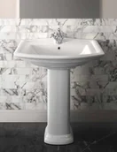 Umywalki - RAK Ceramics Ceramics Washington Umywalka wisząca 65x50,5 cm biały połysk WAWB00002 - miniaturka - grafika 1