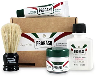PRORASO Zestaw podróżny do golenia dla skóry wrażliwej 9568 - Zestawy kosmetyków męskich - miniaturka - grafika 4