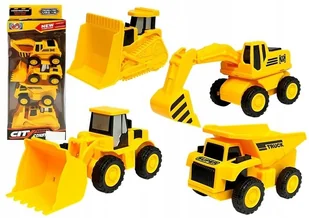 Zestaw Pojazdów Budowy 4 sztuki Napęd Frykcyjny - Zabawki do piasku - miniaturka - grafika 2