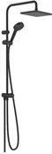 Zestawy prysznicowe - Hansgrohe Vernis Shape Zestaw prysznicowy ścienny z deszczownicą czarny mat 26282670 - miniaturka - grafika 1
