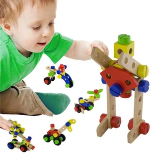 VIGA Klocki konstrukcyjne 48 elementów 50383 - Zabawki konstrukcyjne - miniaturka - grafika 3