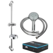 Akcesoria do armatury i ceramiki - SOTBE SOTBE LARK Zestaw drążek natryskowy z mydelniczką + słuchawka prysznicowa + wąż LARK-DSC-2483738_LARK-SOHE-2483838_LARK-SOHO-24837 - miniaturka - grafika 1