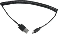 Kable USB - Gembird Kabel USB micro USB Spirala 1.8m czarny CC-mUSB2C-AMBM-6 - miniaturka - grafika 1