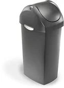 Kosze na śmieci - simplehuman kosz na śmieci z ruchomym zamknięciem, pojemność 60l, tworzywo sztuczne, kolor szary MSD-3229027 - miniaturka - grafika 1