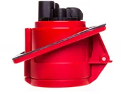 Gniazdka elektryczne - PCE Polska sp. z o.o. Gniazdo tablicowe skośne 32A 4P 400V czerwone IP44 TWIST 424-6 - miniaturka - grafika 1